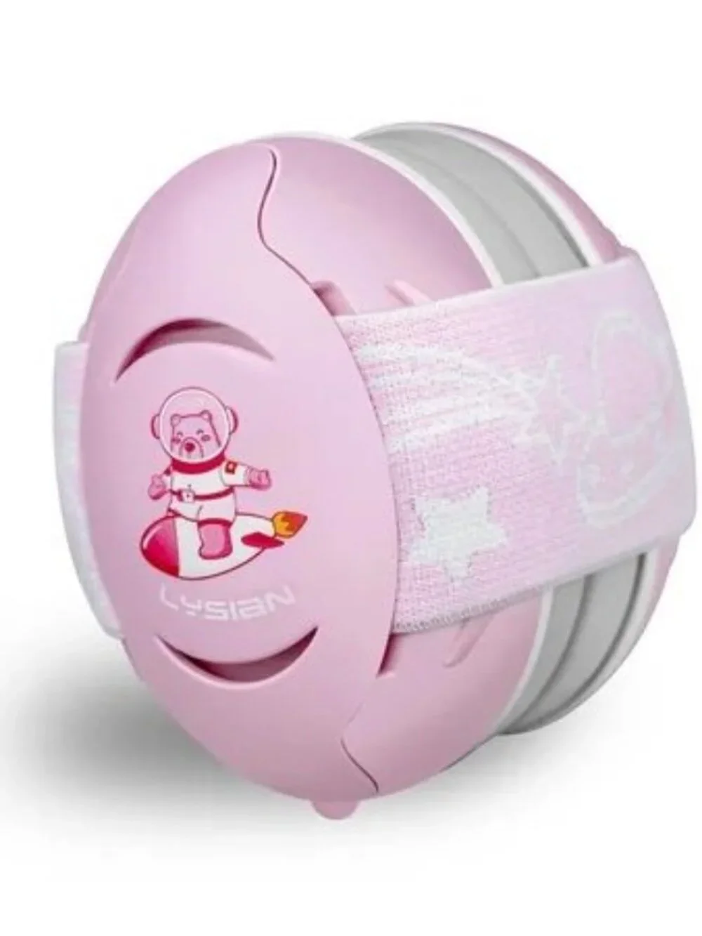 Pink Baby Earmuffs Adjustable Headband ABS Cups Soft Cushions Infant Toddler